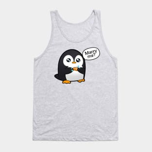 Marry Me Penguin Tank Top